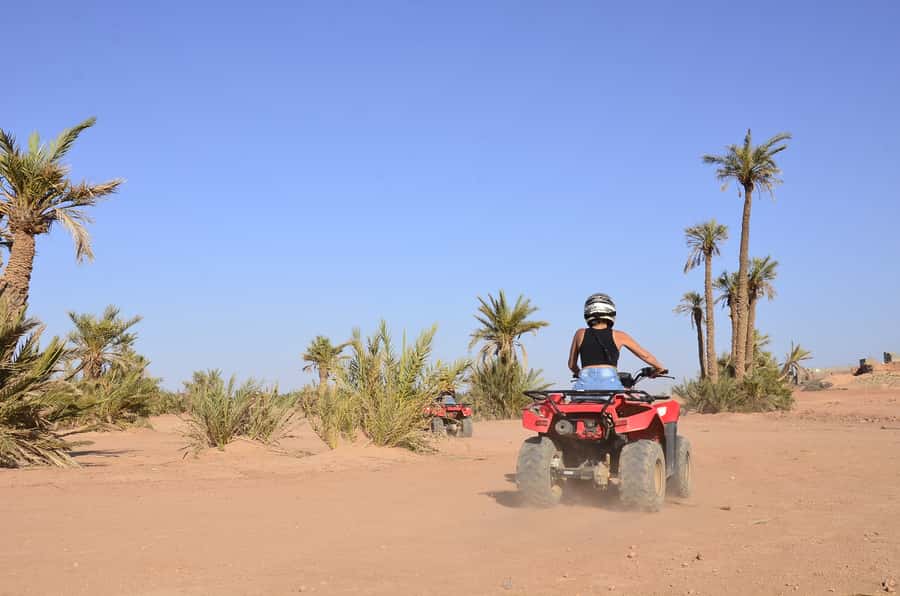 Marrakech: Palmeraie Guided Quad Tour with Tea Break - What to wear for a dusty ride