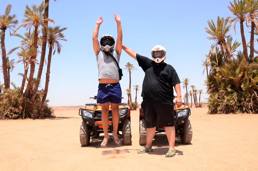 Marrakech: Palmeraie Guided Quad Tour with Tea Break - Is it really suitable for beginners and families?