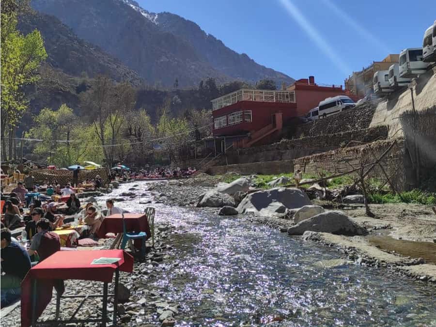 Marrakech : Private To Ourika Valley Atlas Mountains & Lunch - Moroccan lunch beside the valley
