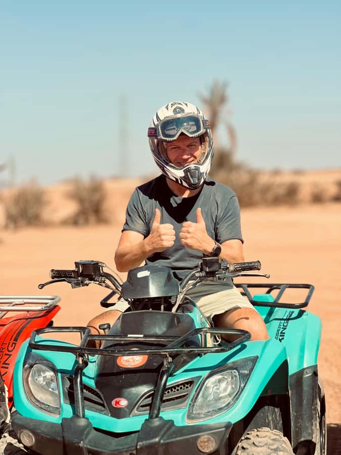 Marrakech: Quad activity in the Palmeraie with Tea break - Two hours across palms and Jbilets tracks