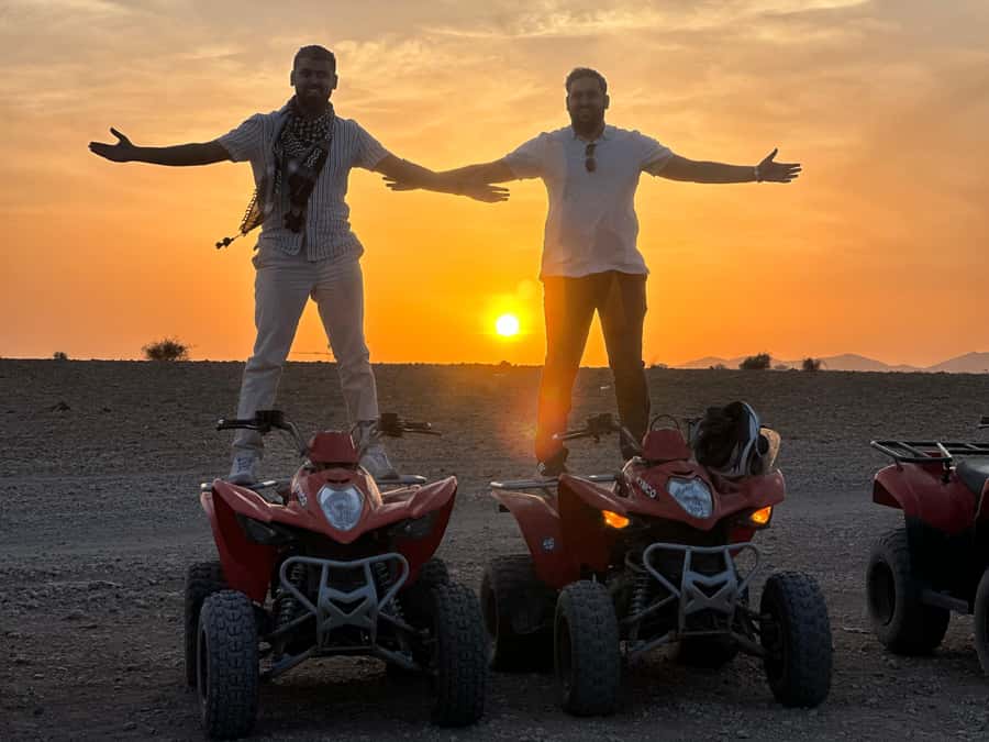 Marrakech: quad Adventure at the Dunes of the palmery desert - Riding into the Palmeraie from Marrakech