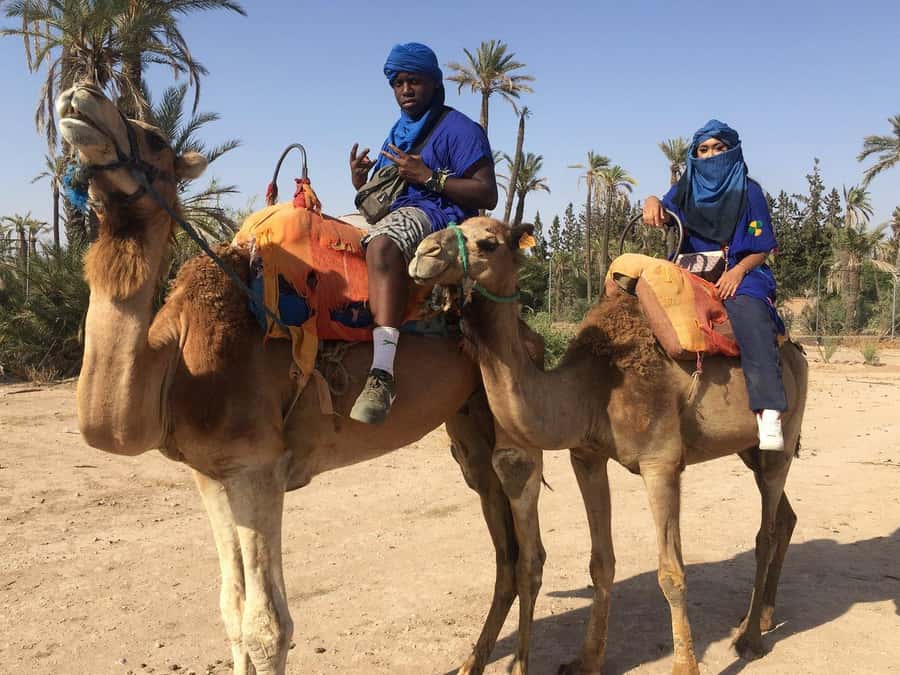 Marrakech: Quad Bike and Camel Ride Tour - The camel stop and traditional clothing