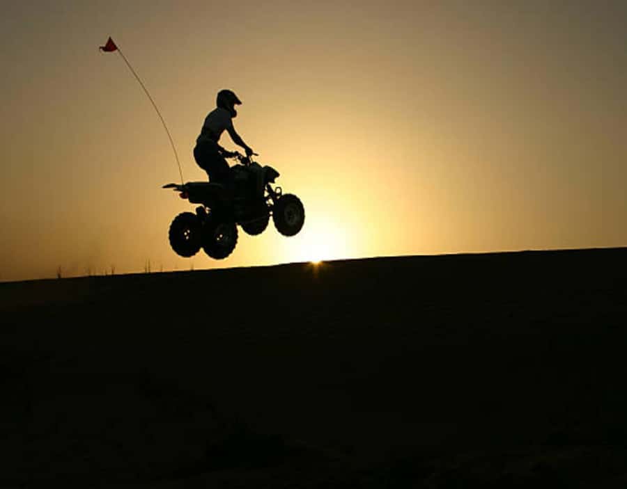 Marrakech : Quad Bike and Camel Ride with dinner in Agafay - Quad riding across the rocky desert