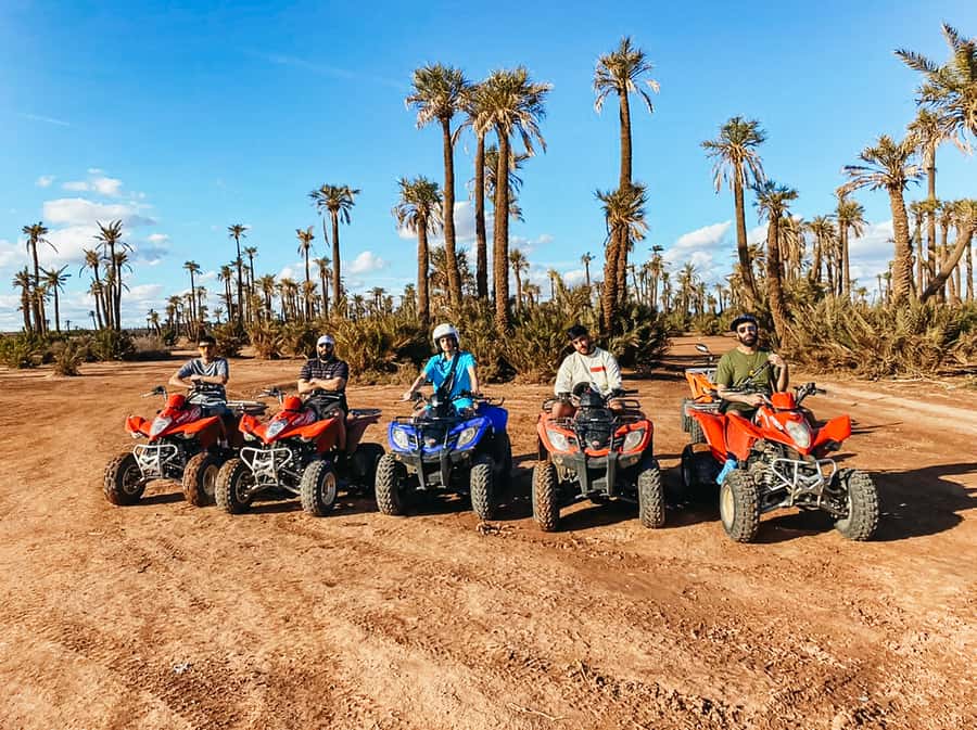 Marrakech: Quad Bike Tour to Palm Oasis and Jbilat Desert - Leaving Marrakech for the Palmeraie