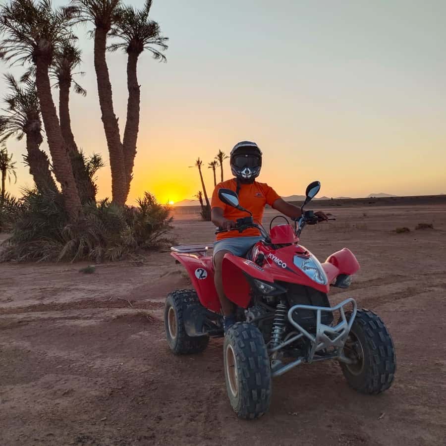 Marrakech: Quad Bike Tour to Palm Oasis and Jbilat Desert - Two hours across palms, rock, and open desert