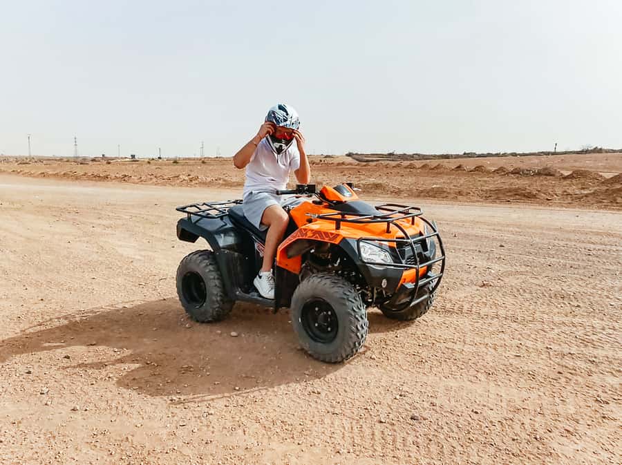 Marrakech: Quad Bike Tour to Palm Oasis and Jbilat Desert - The palm grove photo stop