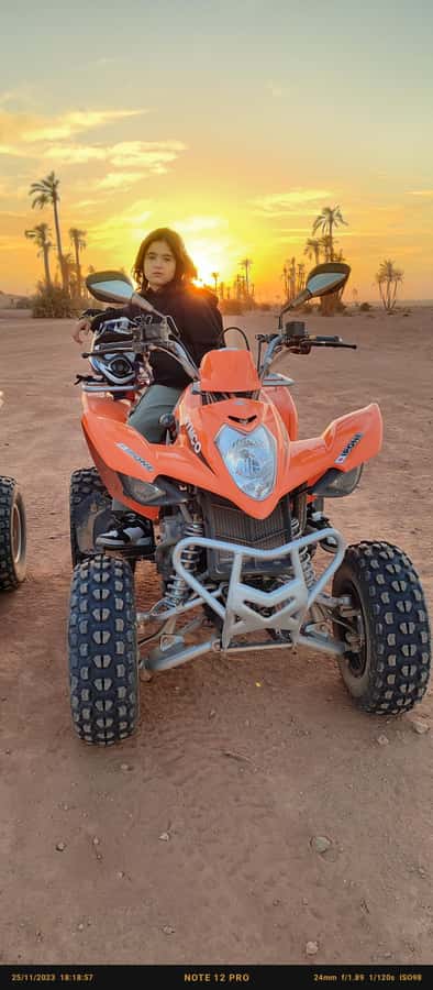 Marrakech: Quad excursion in the palm trees of Marrakech - The Palmeraie is a better setting than a city track