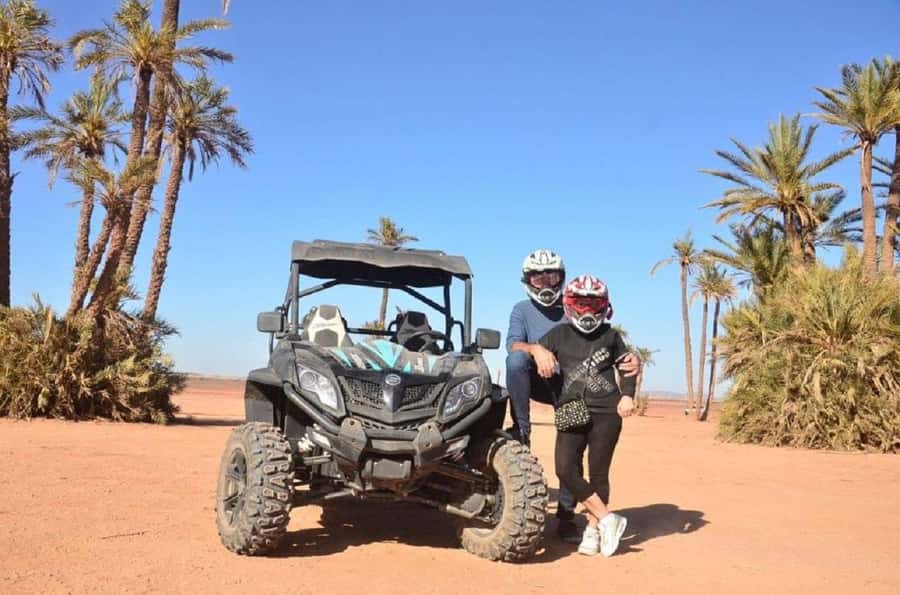 Marrakech : Ride buggy in the desert of the palm grove - The tea stop gives the ride a Moroccan pause