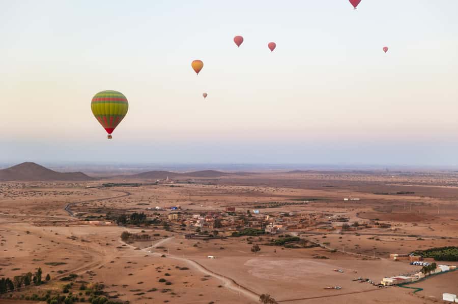Marrakech: Shared Balloon Flight with Tea - Takeoff over the Palm Grove