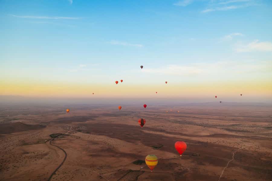 Marrakech: Shared Balloon Flight with Tea - Sunrise, Atlas Mountain views, and other balloons