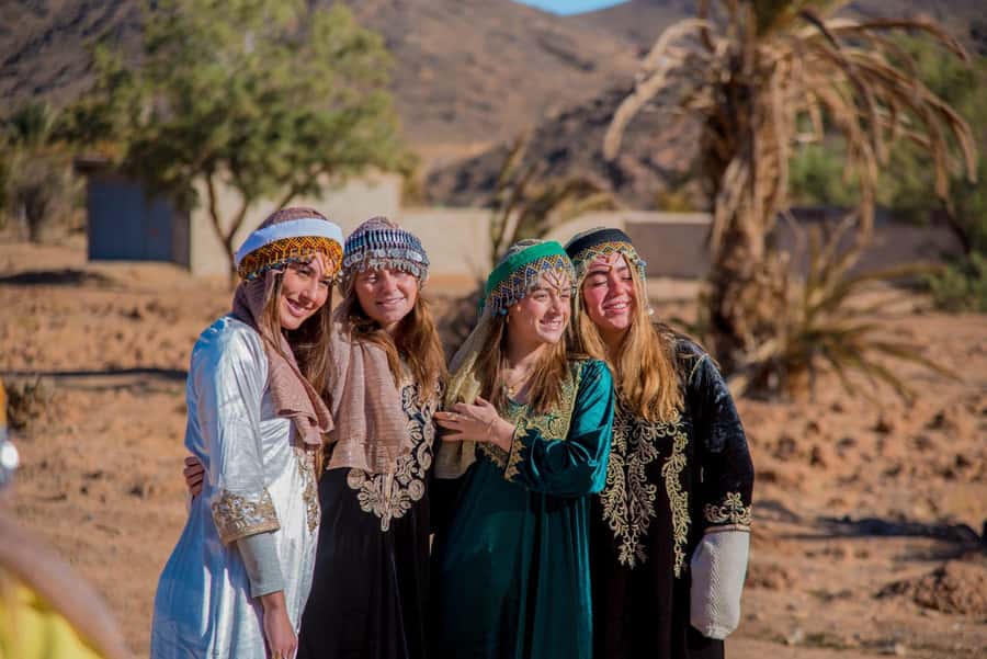 Marrakech to Fes: 3-Day Merzouga Desert Camel & Sandboarding - Walking through Ait Benhaddou
