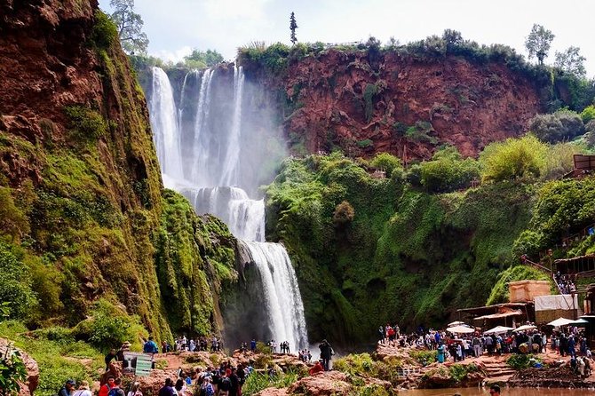 Marrakech To Waterfalls Ouzoud Day trip - The boat ride below Ouzoud Falls