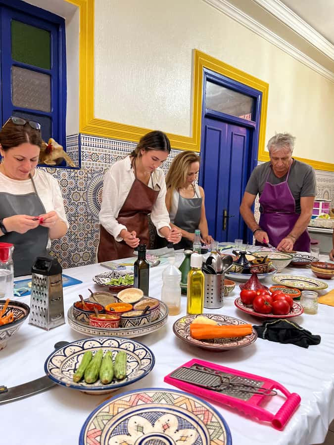 Marrakech: Traditional Moroccan Cooking Class & Market Visit - A menu built for teamwork