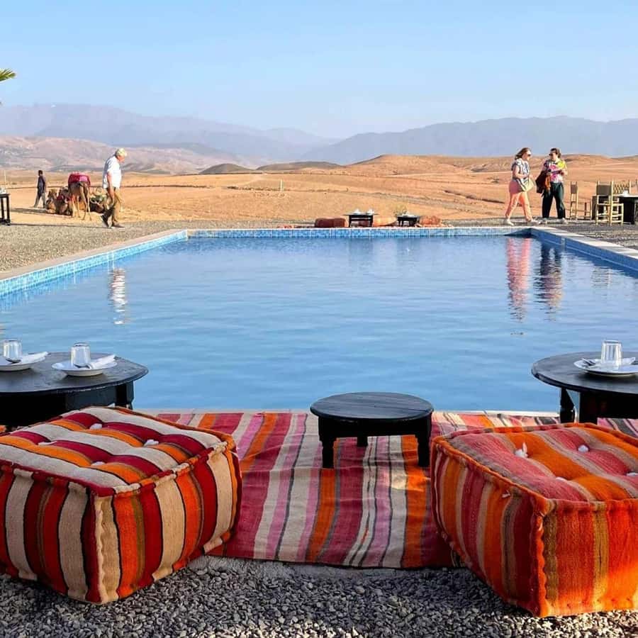 Marrakesh: Agafay Desert Tour with Lunch and Swimming Pool - Morning pickup and the ride from Marrakech