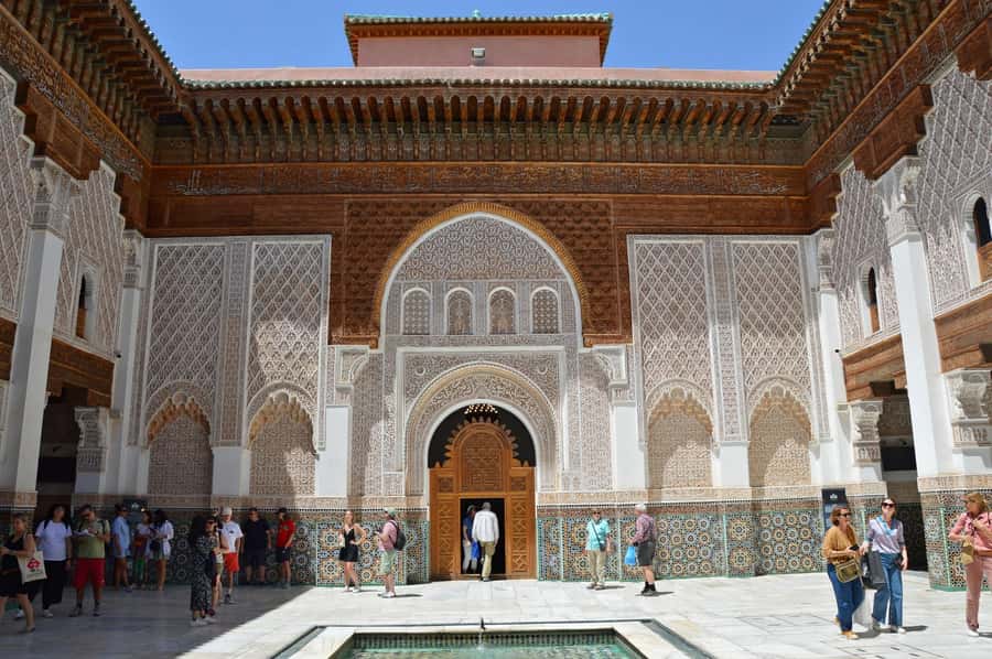 Marrakesh: Bahia Palace, Ben Youssef Medersa & Secret Garden - Through Souk Semmarine and the craft lanes
