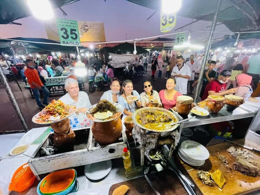 Marrakesh: Guided Street Food Tasting by Locals - Pastries, dates, olives, and an almond drink