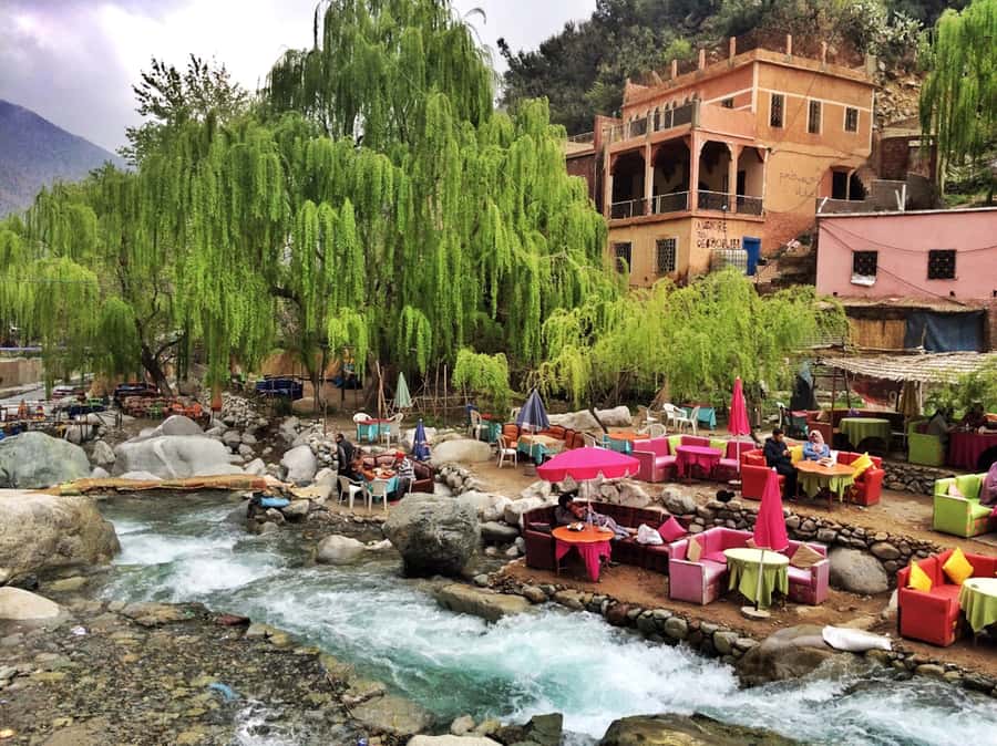 Marrakesh: Ourika Waterfalls, Atlas Mountains, Lunch + Guide - Walking through Ourika Valley