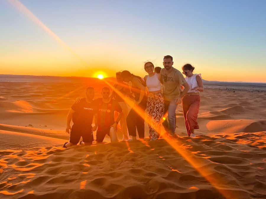 Merzouga: 1-Night in the luxury camp. camel ride & Dinner - A camp evening with tea, dinner, and drums