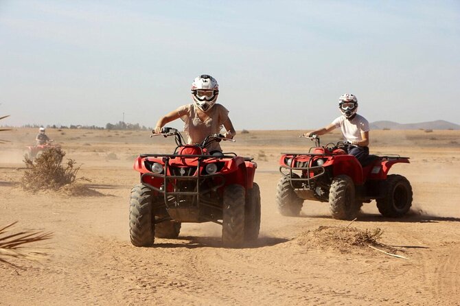 Merzouga Desert Quad bike Adventure with Sand boarding - Tea and feeding a camel before the ride