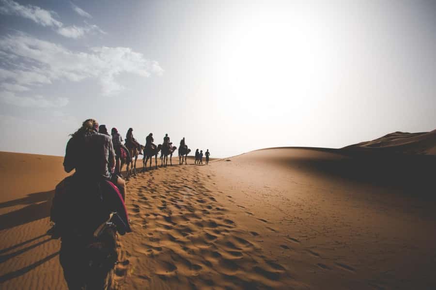 Merzouga Overnight Stay in a Berber Tent and Camel Ride - Sunrise and the return to the village