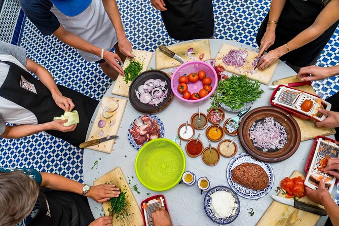 Moroccan Cooking Class and Fez Market Visit and Meal - Cooking inside a restored private home