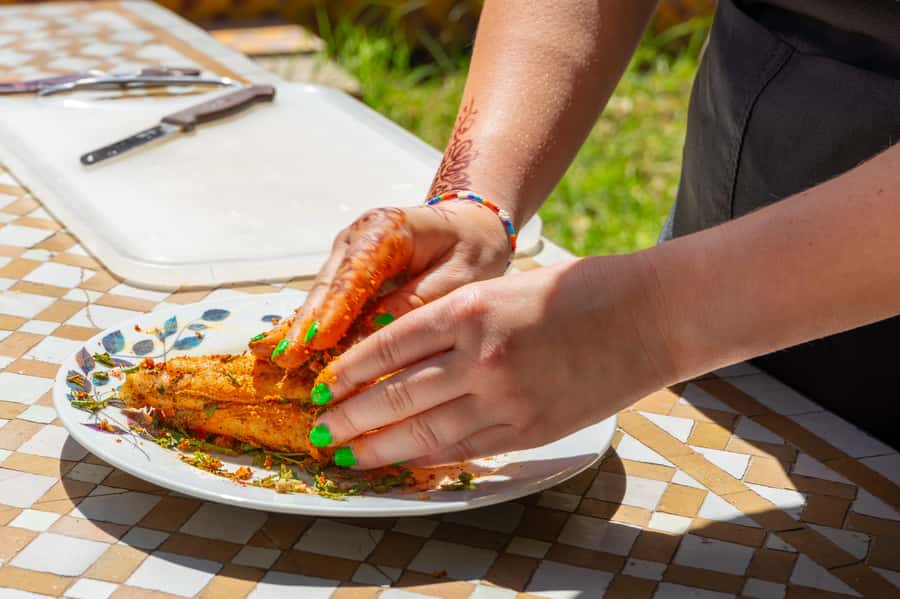 Moroccan Cooking Class: Farm-to-Table Tagine - A walk through gardens, orchards, and animal areas