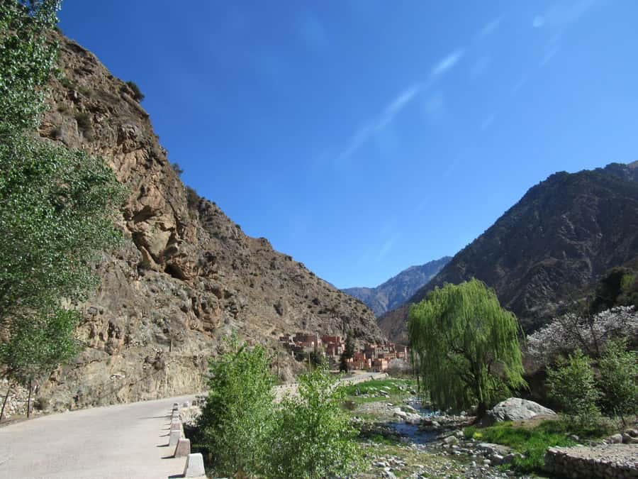 Ourika valley & atlas mountains guided tour from Marrakech - Walking through Berber villages toward Setti Fatma