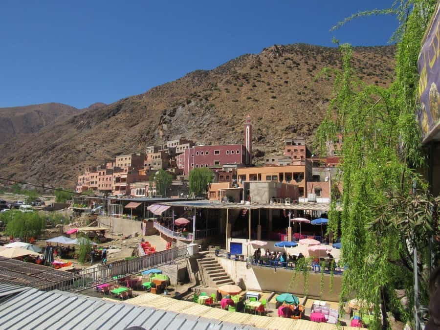 Ourika valley & atlas mountains guided tour from Marrakech - Eating beside the Ourika River