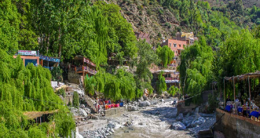 Ourika Valley with Atlas Mountains Day Trip from Marrakech - From Marrakech to the red foothills