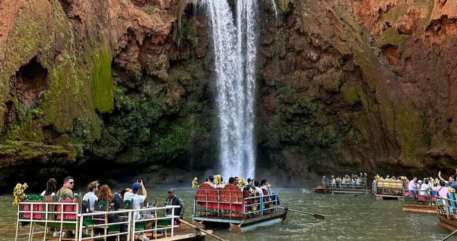 Ouzoud Waterfalls: Majestic Guided Hike and Adventure - First views of the Ouzoud cascade