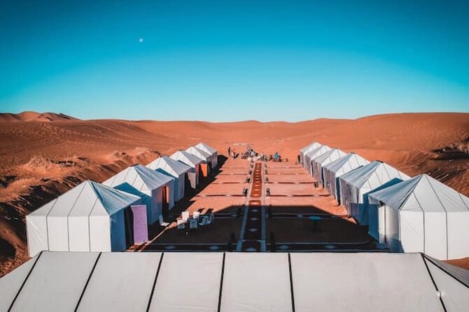 Overnight stay in desert camp & Camel trekking in the Sahara - Sandboarding on the Erg Chebbi dunes