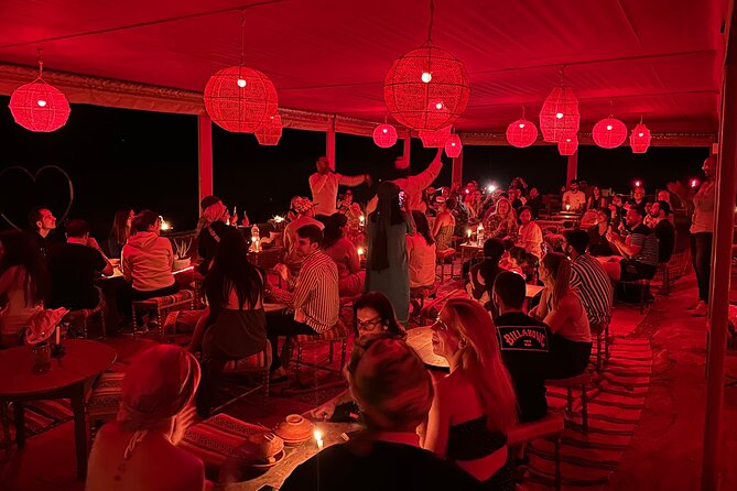 Overnight stay in the Agafay Desert, Deluxe Tent with Show and Swimming Pool - Tea, tents, and the choice between a ride and sunset