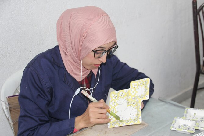 Pottery and Mosaic Workshop in Fes Led by Local Artisans - Zellige mosaic: small pieces, careful arrangement