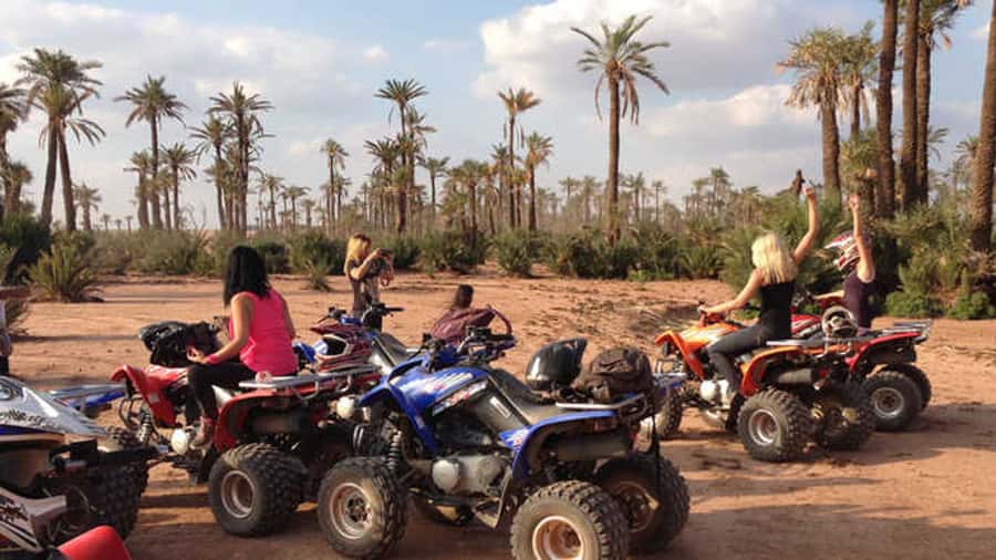 Quad Bike Activity in Marrakech Palmeraie - A possible tea stop in the desert