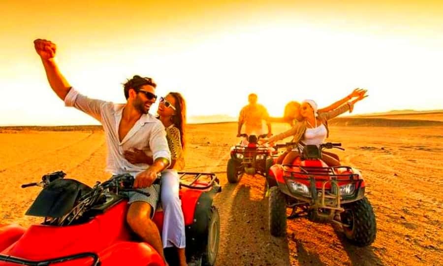 Quad bike and Lunch & Pool in Desert Marrakech Agafay - The Quad Ride Across Agafay’s Rocky Paths