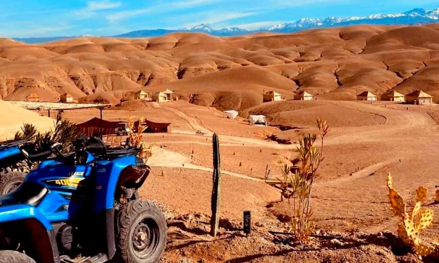 Quad bike and Lunch & Pool in Desert Marrakech Agafay - Pool Time After the Dust and Heat