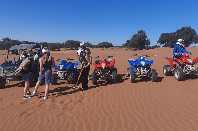Quad Bike and Sandboarding on Sand Dunes Wild Beach - What the guides add to the day