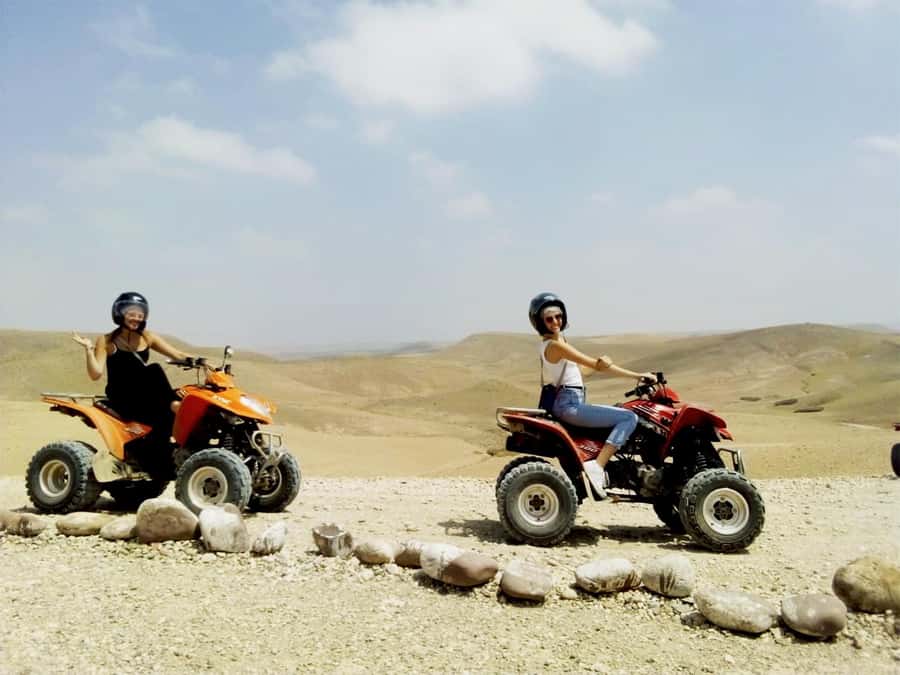 Quad bike & Camel ride in Agafay with dinner at Chouf L’or - Quad biking across Agafay’s rocky ground