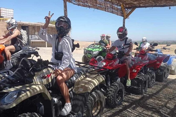 Quad Biking Agafay desert - The high dunes and Atlas Mountain photo stop