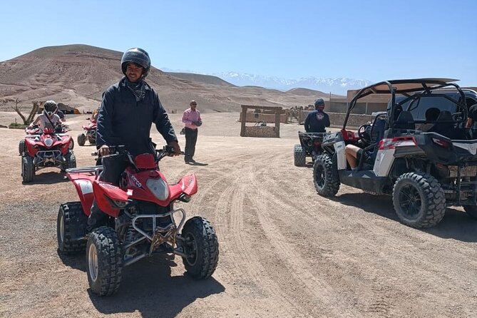 Quad Biking Agafay desert - Getting comfortable with the quad