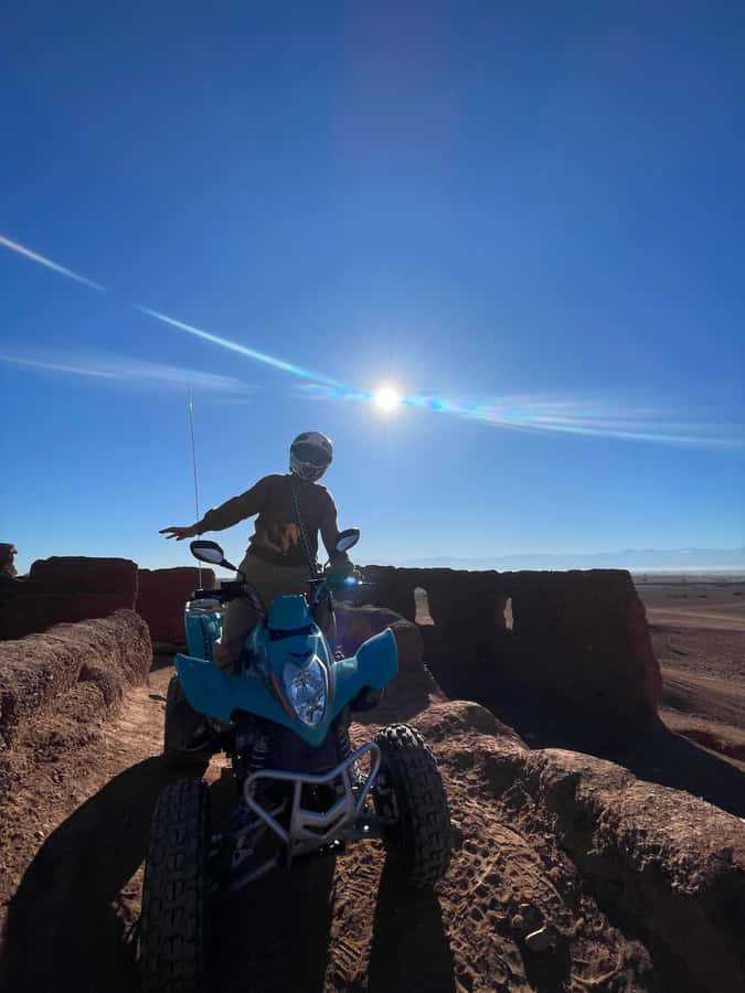 Quad biking in Marrakech's desert palm grove - Mint tea adds a welcome Moroccan touch