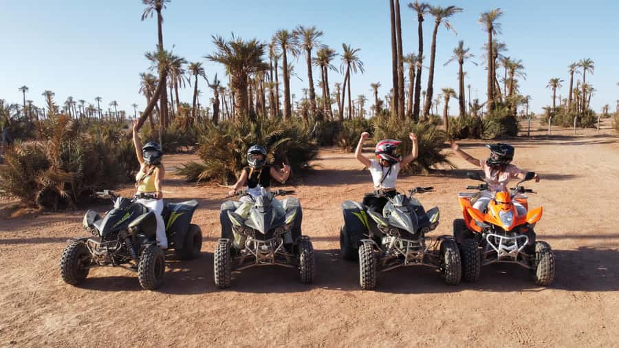 Quad biking in Marrakech's desert palm grove - Hotel pickup keeps the outing simple