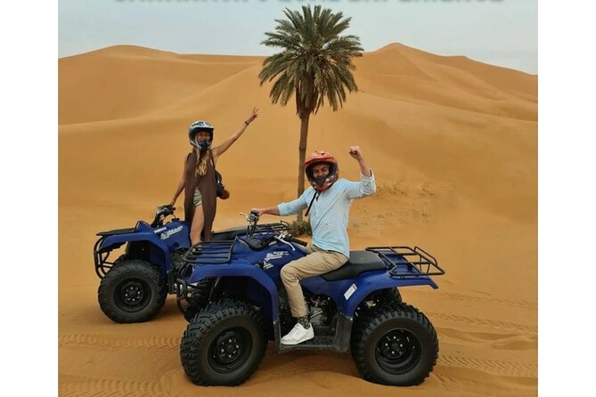 Sahara ATV Quad & buggy in Merzouga Desert & Sandboarding - Golden dunes and wide desert views