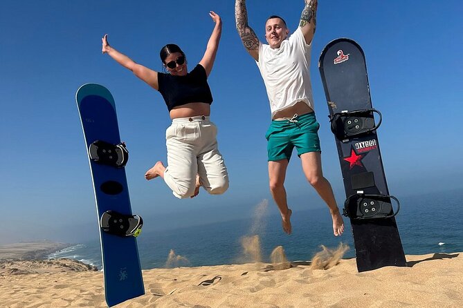 Sandboarding with Panoramic Views of the ocean and Agadir Desert - Key points about the Tamri sandboarding trip