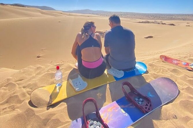 Sandboarding with Panoramic Views of the ocean and Agadir Desert - A small window into Berber culture