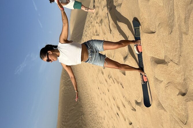 Sandboarding with Panoramic Views of the ocean and Agadir Desert - Arriving at the Tamri sandboarding area