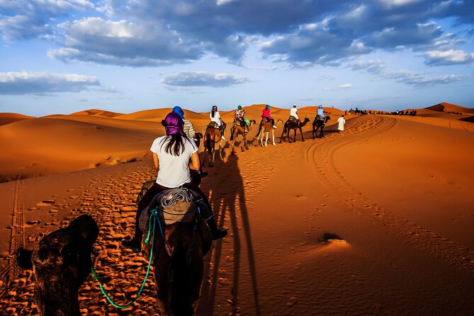 Shared Group Desert Tour Fes To Marrakech Via Merzouga 3 Days - Sunset in Merzouga and a night under the stars