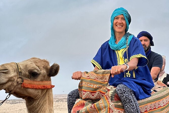 Sunset Camel Ride tour with Barbecue dinner in the beach - Small dunes and the open Atlantic beach