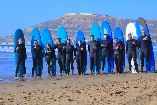 Surf lessons and guiding in Agadir - The first attempts in the water