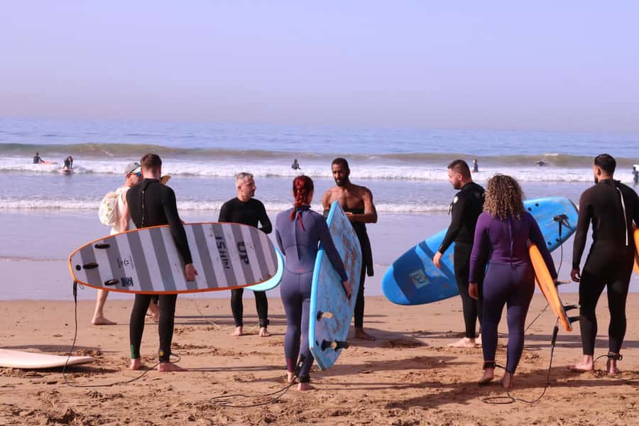 Surf Lessons with Local instructor - Why Taghazout works so well for a first surf lesson